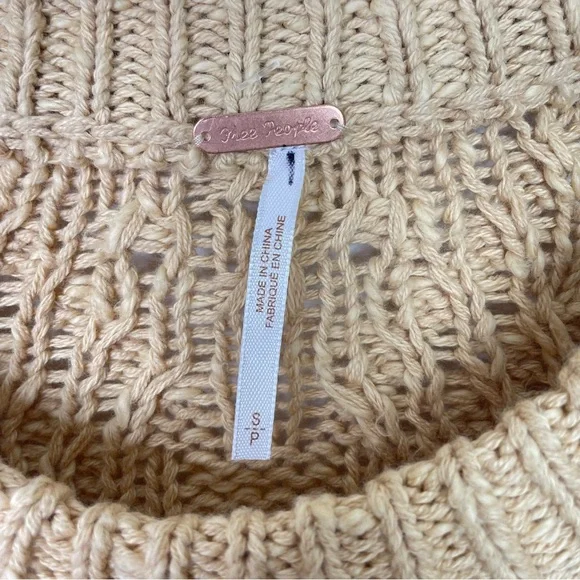 NWOT Free People Isa Cable Knit Sweater, Small - Picture 6 of 12